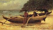 unknow artist Hawaiian Canoe, Waikiki, Spain oil painting artist